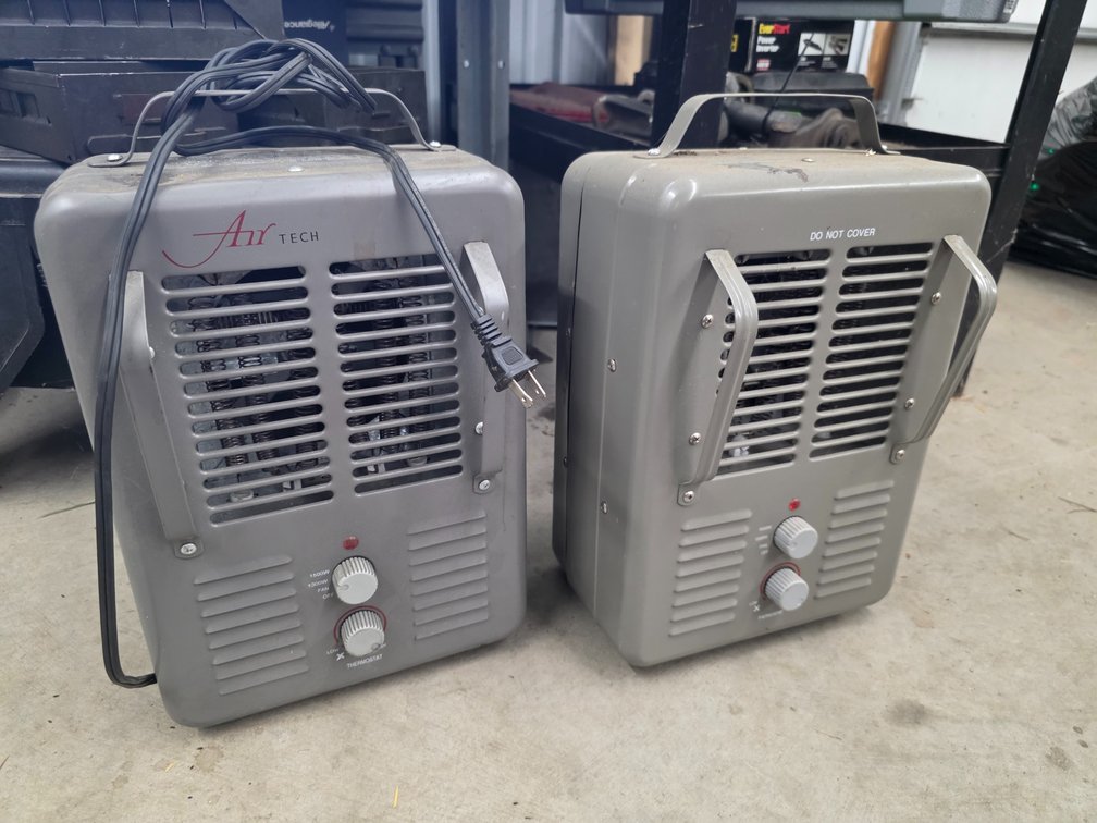 (2) Milkhouse Electric Heaters.