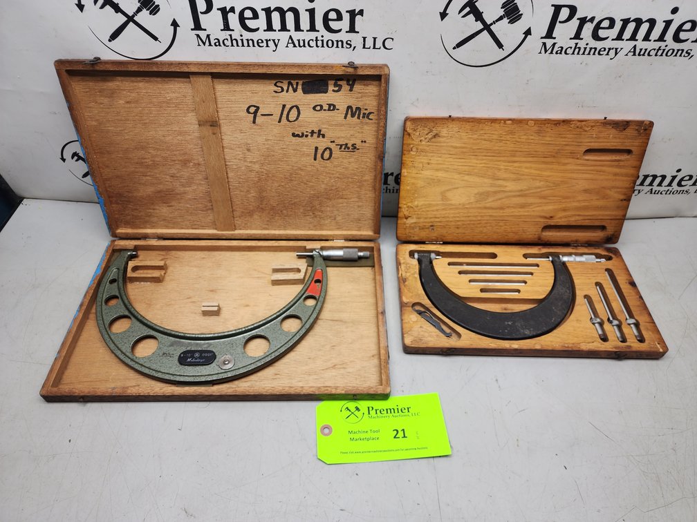 Mitutoyo and DoAll Micrometers.