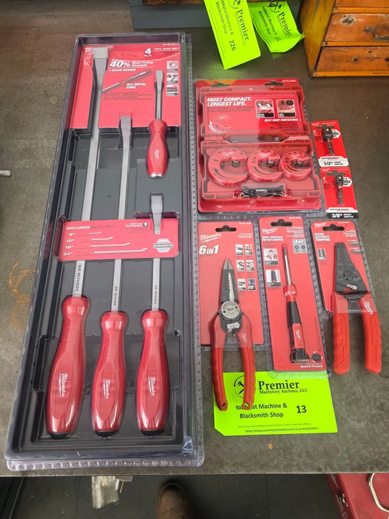Group of New in Package Milwaukee Tools.