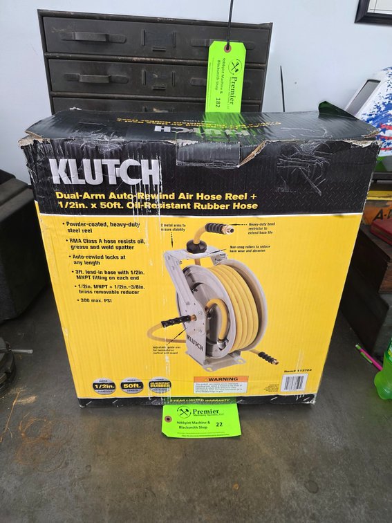 Klutch 1/2" Air Hose Reel.