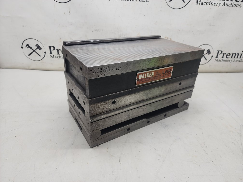 Walker Fine Line Electromagnetic Chuck on Compound Sine Base Plate.