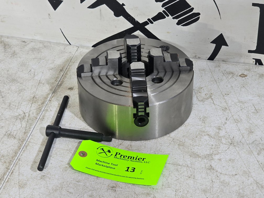 8"  4-Jaw Chuck with Approx. 2-1/8" Thru Hole.