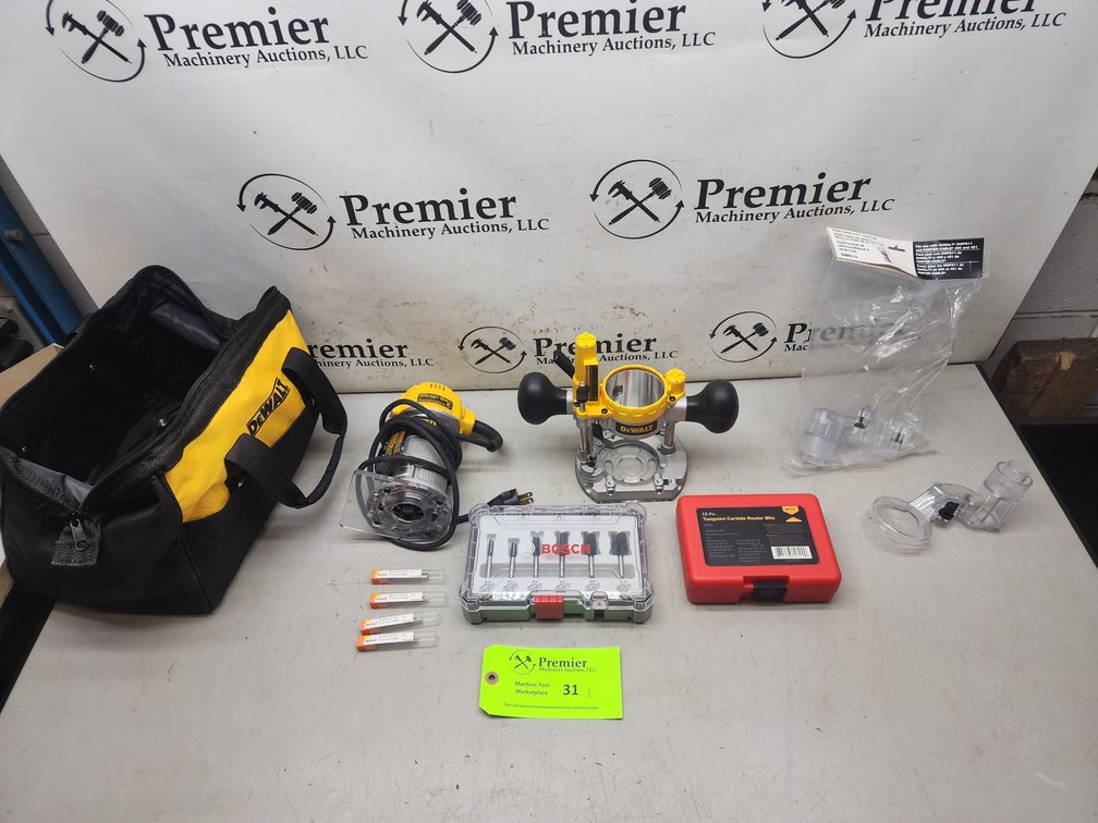 DeWalt Router with Accessories.