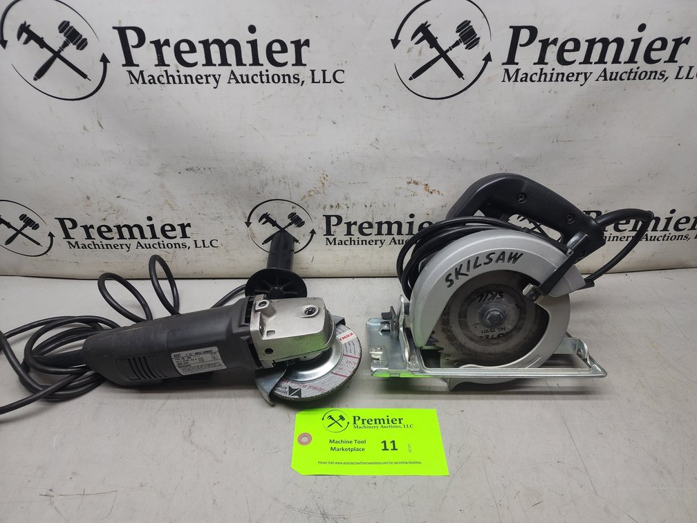 Skilsaw and Angle Grinder.