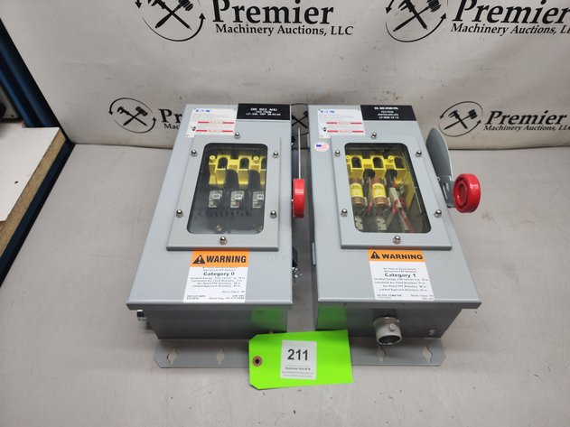 Image for (2) Eaton Heavy Duty Safety Switches.