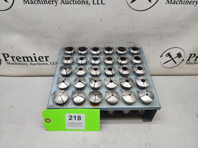 Image for (30) 5C Collets in Metal Rack.