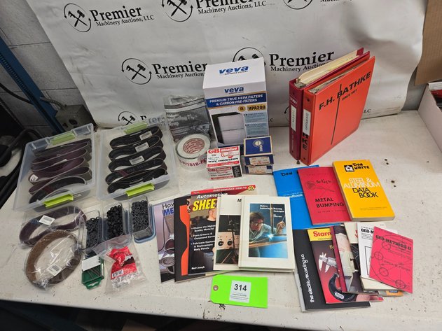 Image for Assorted Industrial Shop Supplies and Reference Manuals