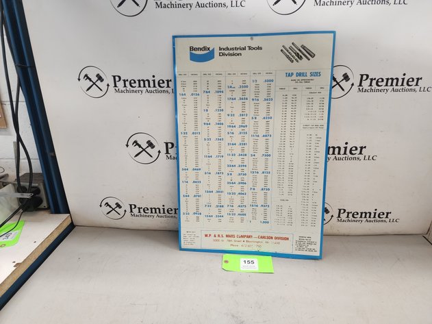 Image for Bendix Drill and Tap Chart.