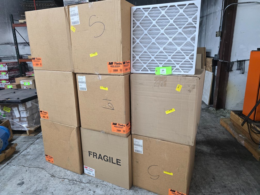 Approx. (96) New in Box AAF Flanders 24"×24"×2" PrePleat Air Filters