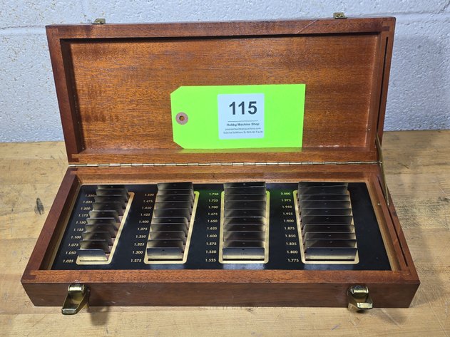 Image for Moore Tools Taper Gauge Set in Wooden Box by Starrett.