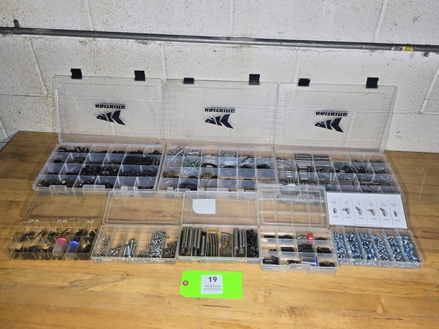 Image for Assorted Set Screws, Roll Pins, Dowel Pins, Retaining Rings and More.