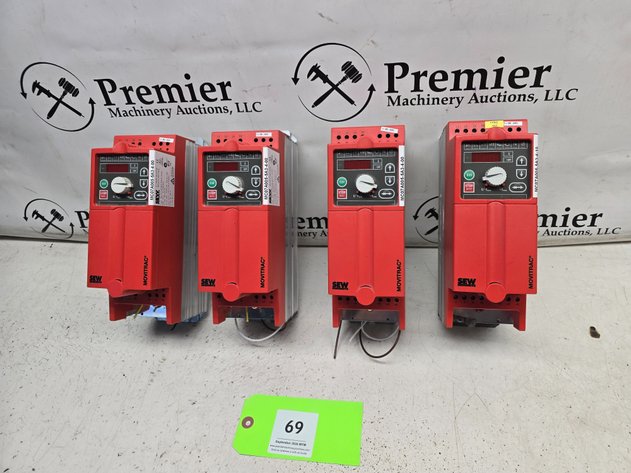 Image for SEW Eurodrive Model: (1) MC07A005-5A3-4-10, (3) MC07A005-5A3-4-00, Movitrac Frequency Inverters.