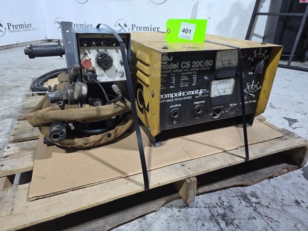 Image for Compakomatic Model CS 200/60, Constant Voltage DC Power Source and Miller Wire Feeder.