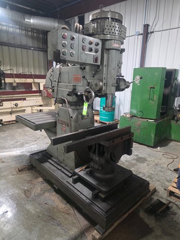 Image for Johansson Vertical Milling Machine with Adjustable Angle 2-Sided Box Table.