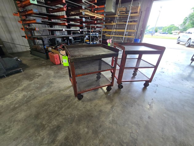Image for (2) Metal Frame Carts