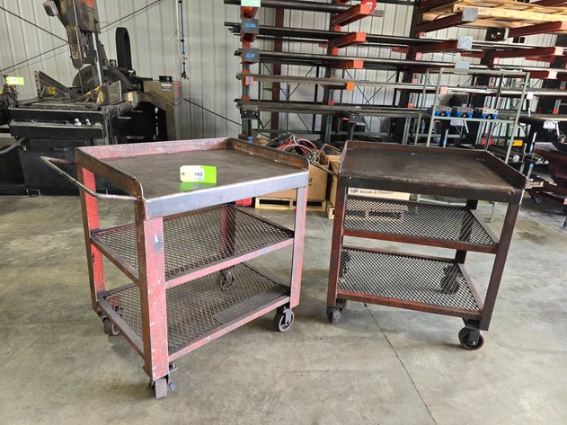 Image for (2) Metal Frame Carts
