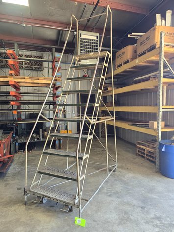 Image for 10-Step Rolling Warehouse Ladder