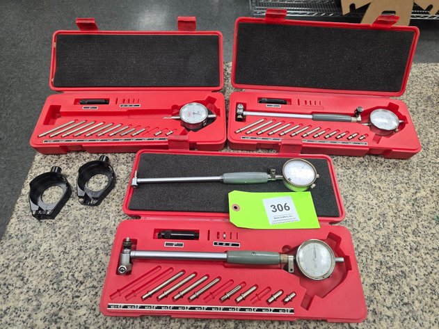 Image for Assorted Bore Gauge Components.