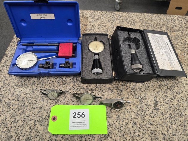 Image for Central Tools No. 6410 Dial Indicator, (3) Indicators (2) are Interapid and More