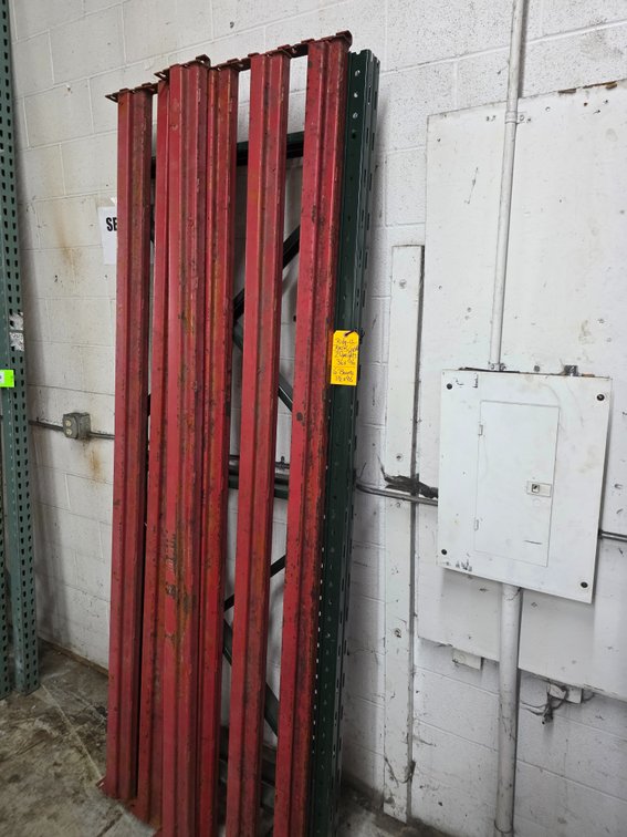 Ridg-U-Rack Style Pallet Rack Section.