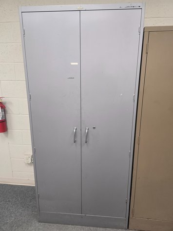 Image for All Steel Equipment 2-Door Metal Cabinet.