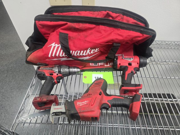 Image for (3) Milwaukee 18 Volt Hand Tools Without Batteries.