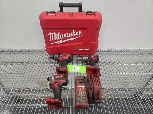 Image for (3) Milwaukee 18 Volt Power Tools Without Batteries.