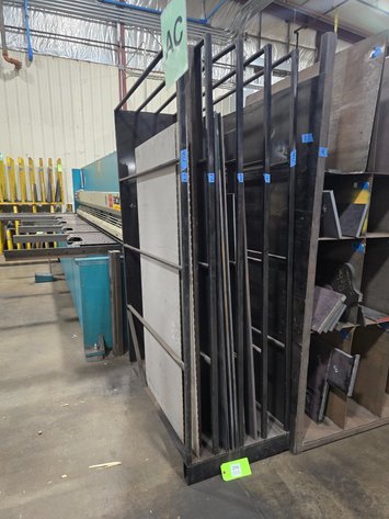 Image for Metal Vertical Stock Storage Rack, Contents Not Included