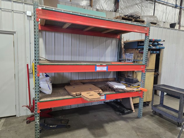 Image for Section of Tear Drop Type Pallet Racking.