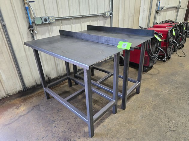 Image for (2) Metal Workbenches, Contents Not Included.