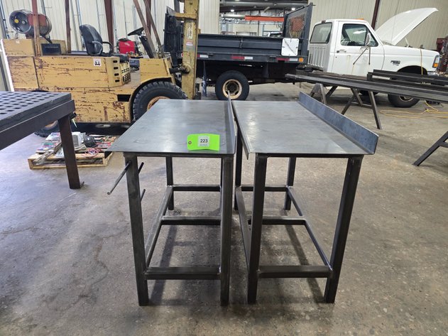 Image for (2) Metal Workbenches, Contents Not Included.