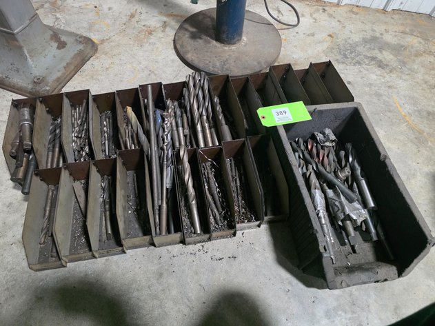 Image for Large Assortment of Taper Shank Drill Bits.