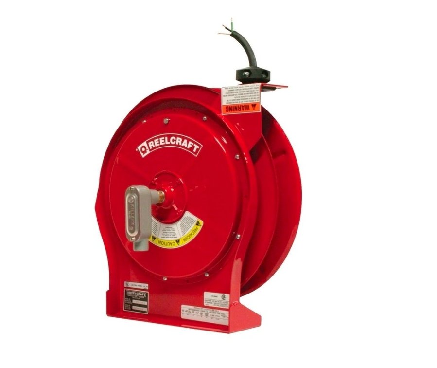 Reelcraft Model L 5550 124 X, Electric Retractable Cord Reel.