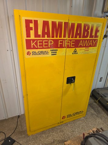 Image for Global Industrial 2-Door Flammables Storage Cabinet