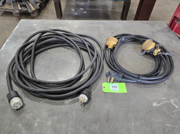 Image for Approx. 50' of 4/C 10AWG 600V. Extension Cord with Ends as Shown.