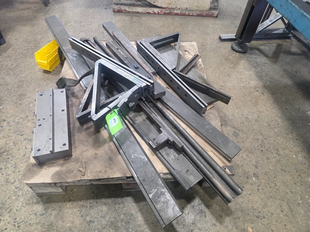 Image for Pallet of Mostly Custom Made Press Brake Tooling and Press Brake Arms.