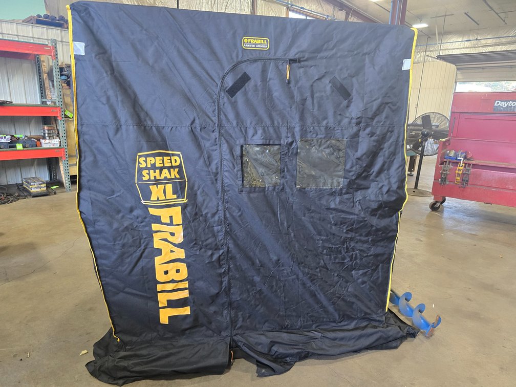 Frabill Speed Shak XL 4-Hole Pop-Up Fish House.