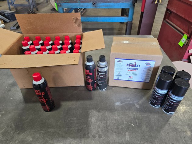 Image for (24) Cans of 1stAyd  Brake and Metal Cleaner, (12) Cans of MWSCO Anti-Splatter.