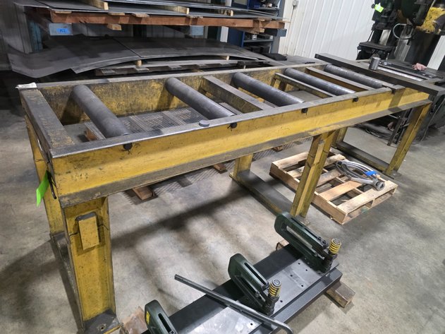 Image for 10' L Shop Made Roller Table.