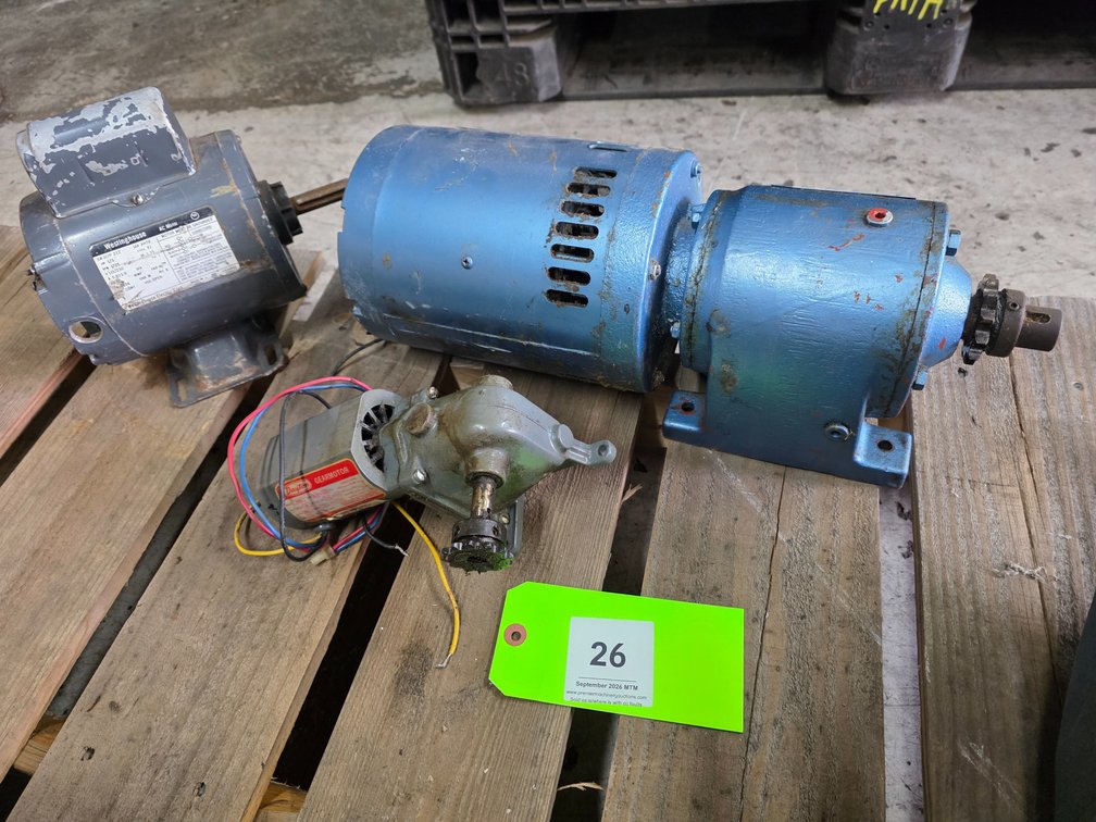 (3) Single Ph. Motors.