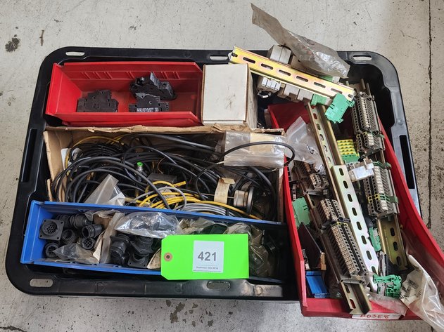 Image for Tote Of Electrical Cables & Connectors.