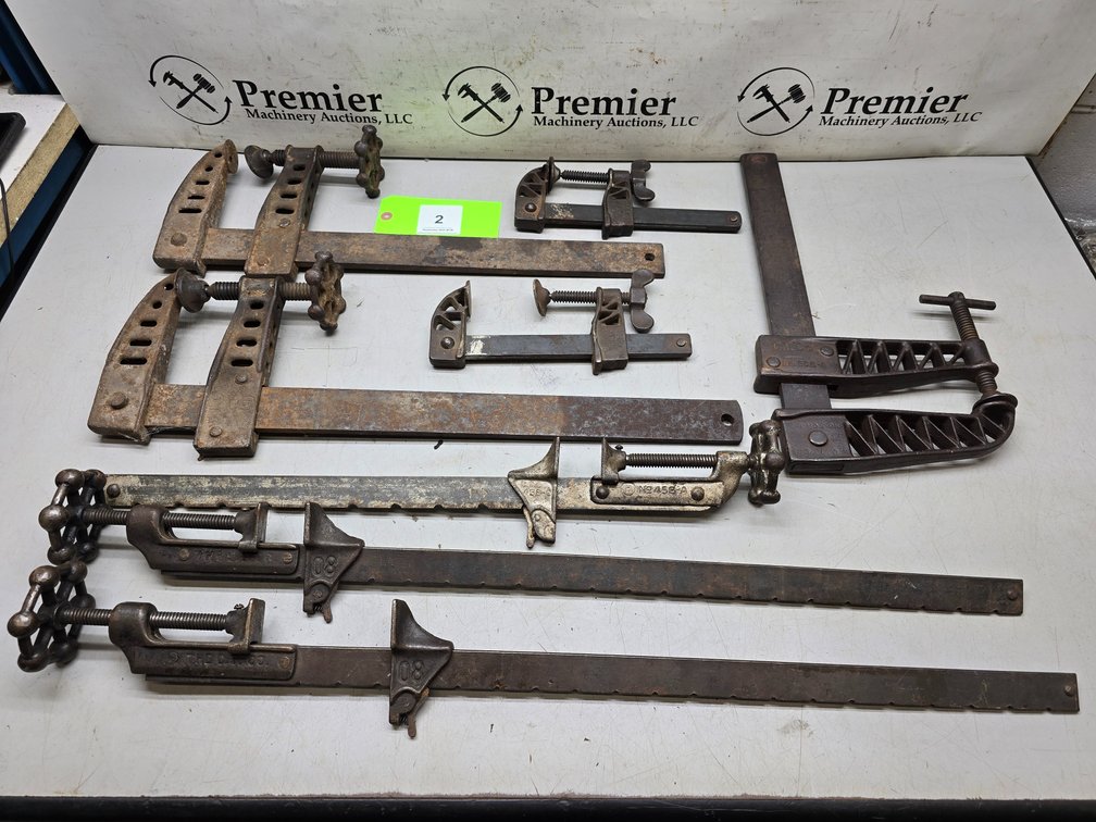 (8) Assorted The C.T. Co. Bar Clamps.