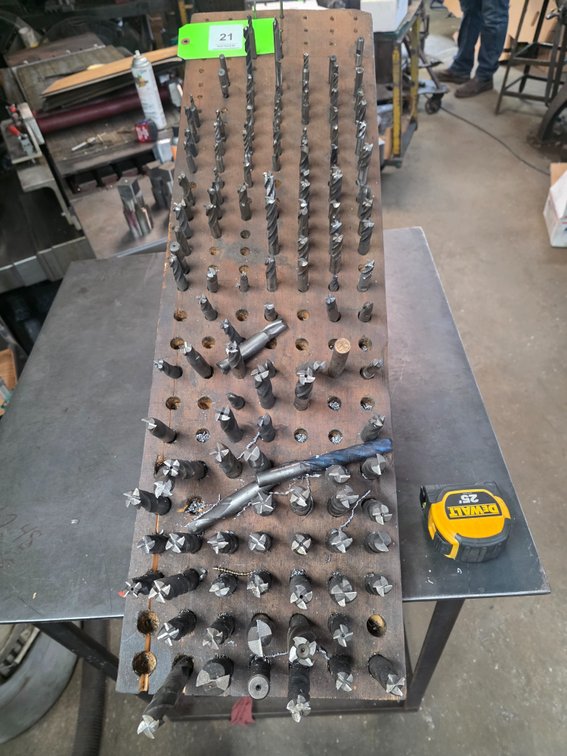 Dozens of HSS Endmills