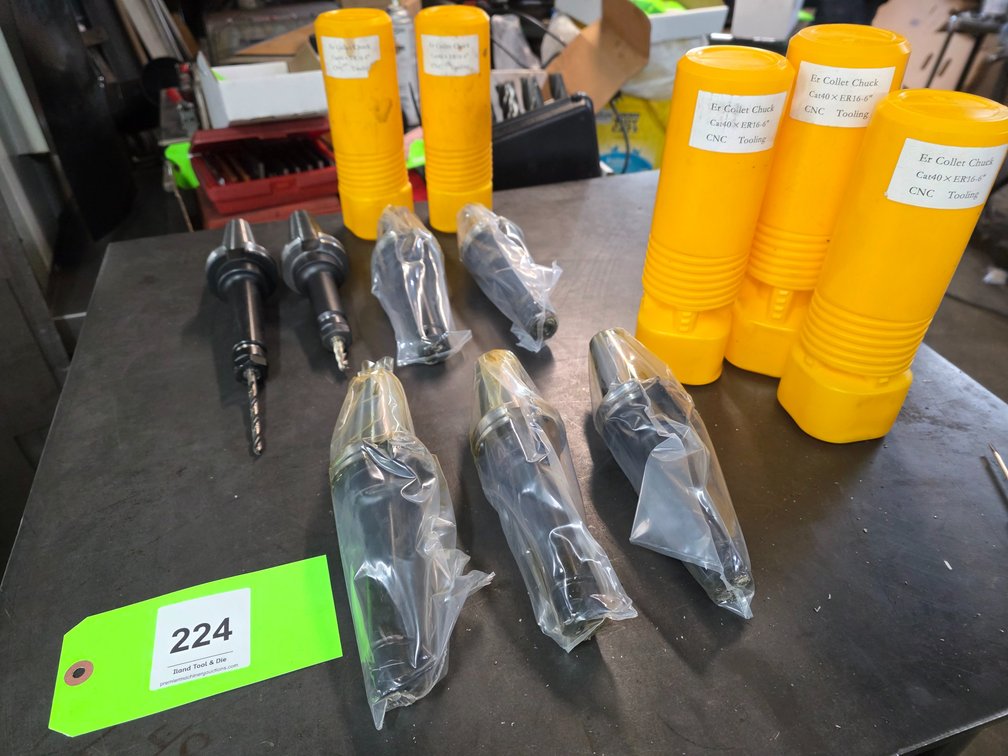 (7) Cat 40 ER 16 Toolholders.