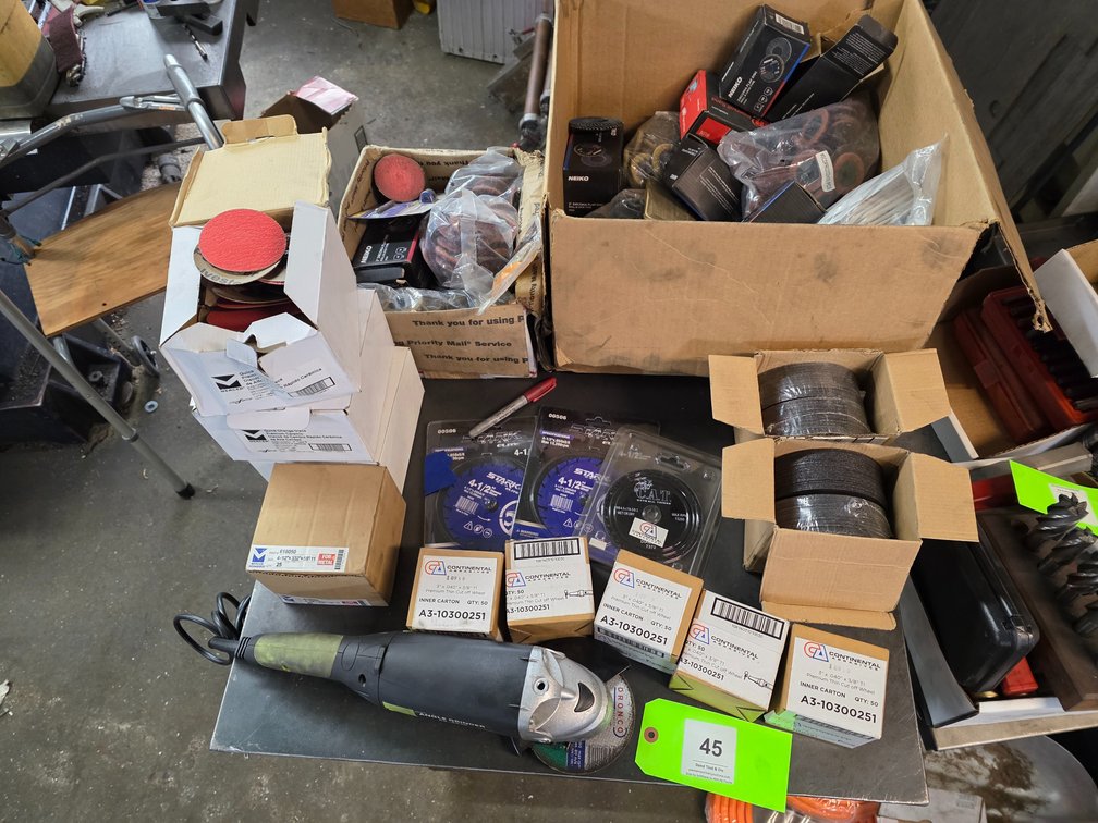 Assorted Abrasives and Cut Off Discs.