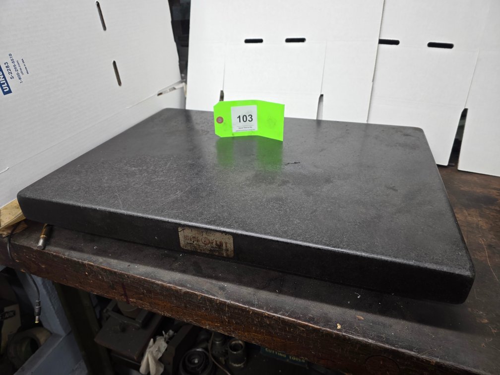 24" x 18" x 3-1/2" Granite Surface Plate.
