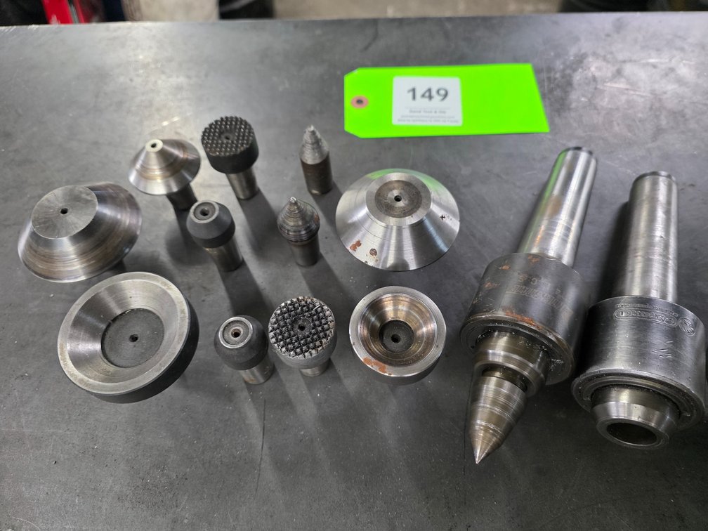 (2) No 4 Taper Interchangable Anvil Live Centers.