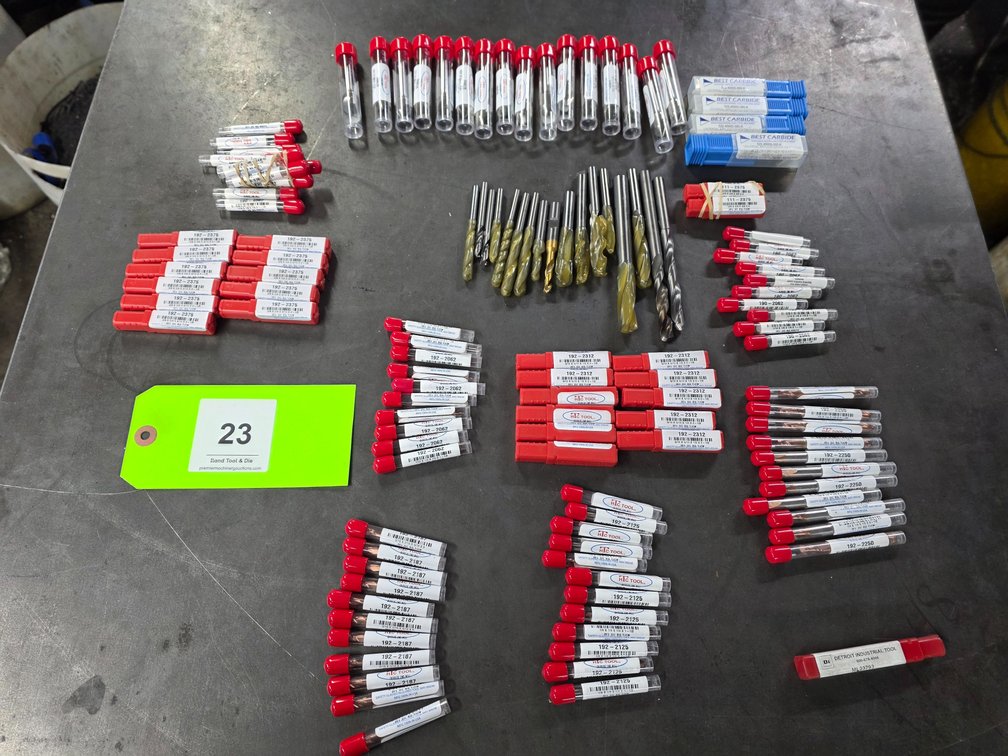 Large Quantity of Solid Carbide Endmills.