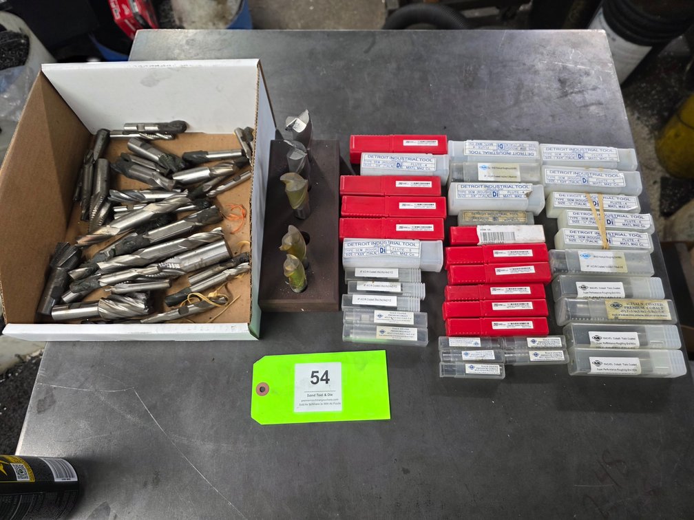 Assorted HSS Endmills.