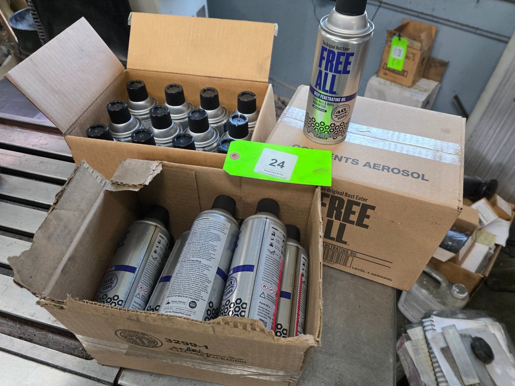 (35) New 11Oz. Spray cans of "Free All" Deep Penetrating Aerosol.
